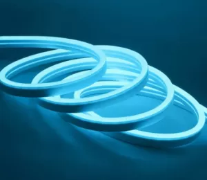 LEDTN ریسه نئون فلکسی آبی یخی یا آبی فیروزه ای (1 متری)- اورجینال