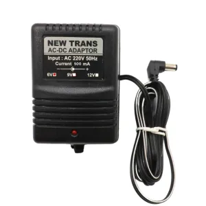 A6V500MA آداپتور ترانسی 6 ولت 500 میلی آمپر مثبت وسط- اورجینال