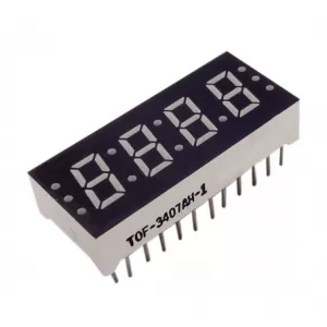 SSE424R سون سگمنت 4 رقمی 24 پایه قرمز ساعتی 0.3 اینچ کاتد مشترک کد TOF-3407AG-1B015131F  - اورجینال